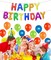 Colorful Celebrations: 16-Inch Mylar Foil Happy Birthday Balloons Banner - Eco-Friendly Decor for All Ages!